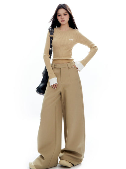 Retro Straight Leg Stackable Pants