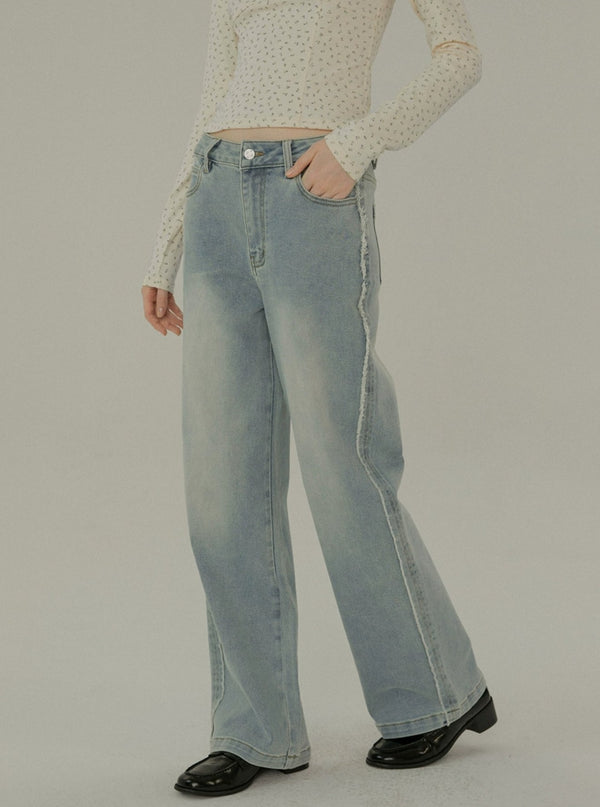 Retro Washed Straight Pants