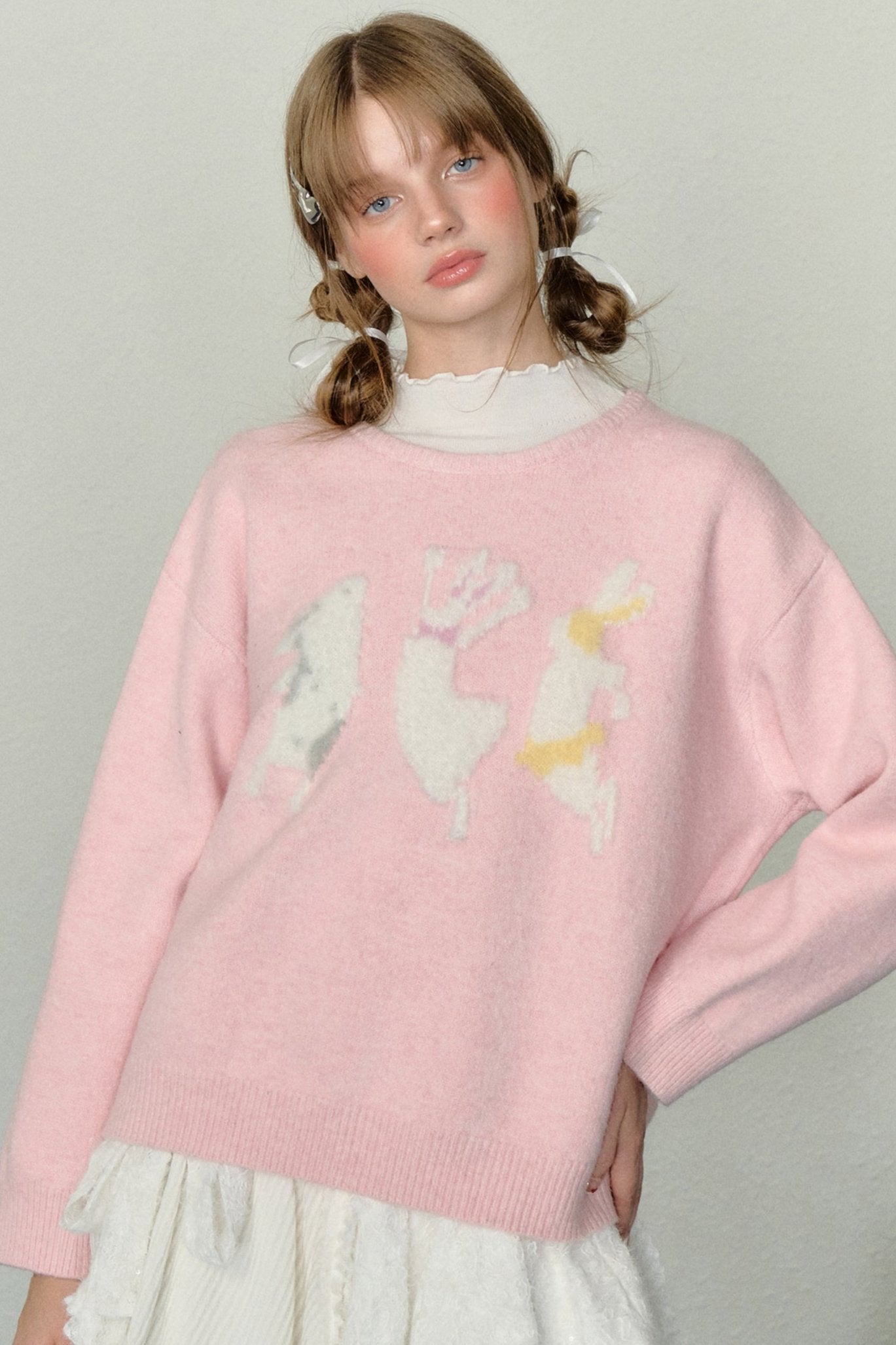 Vintage Sweet Crew Neck Sweater