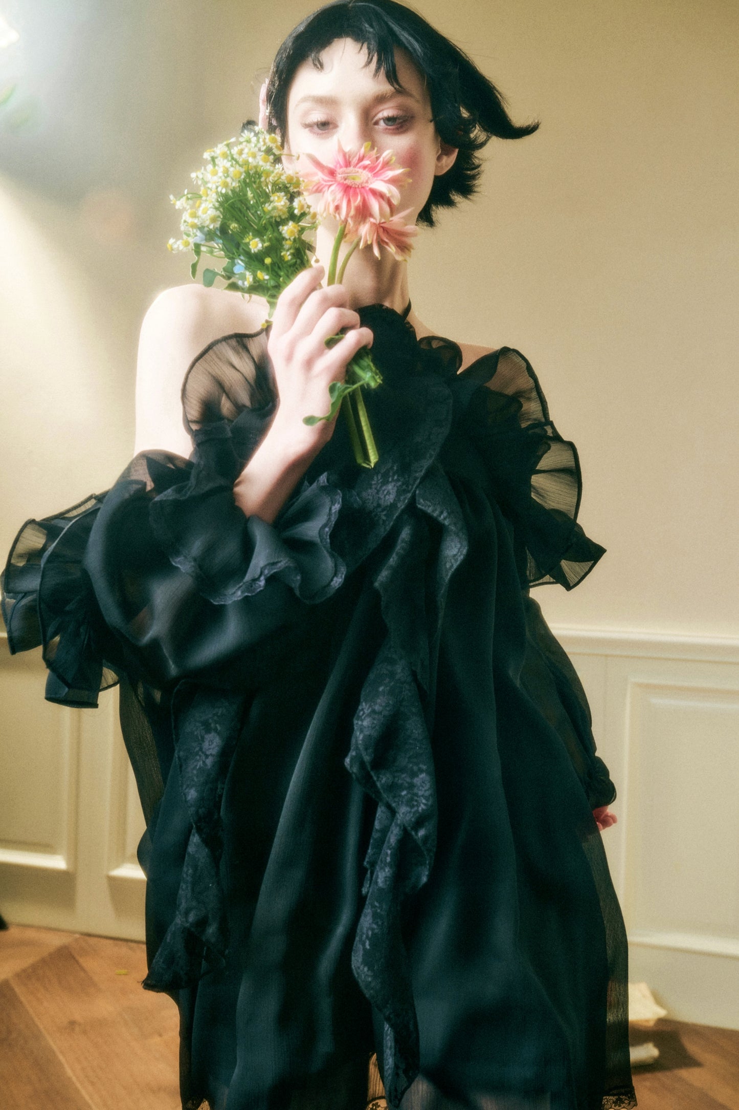 Off-Shoulder Galaxy Party Dress