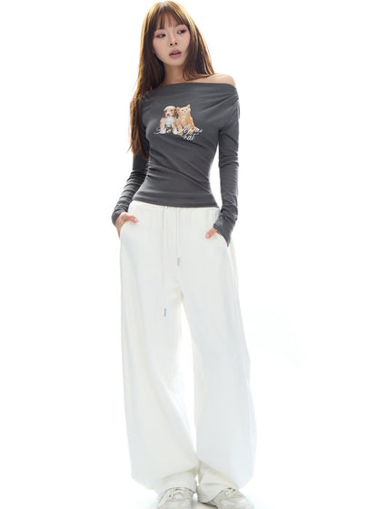 Relaxed Drawstring Sweatpants