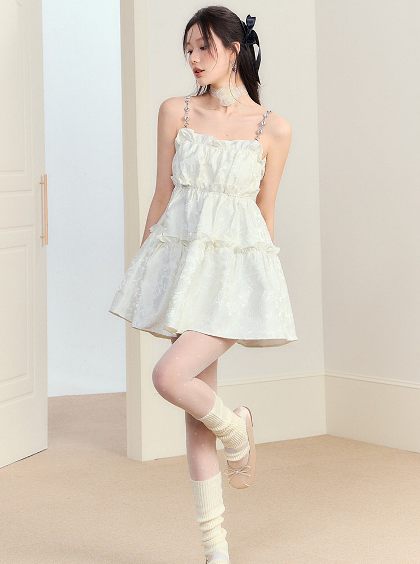 Original design slip puffy dress