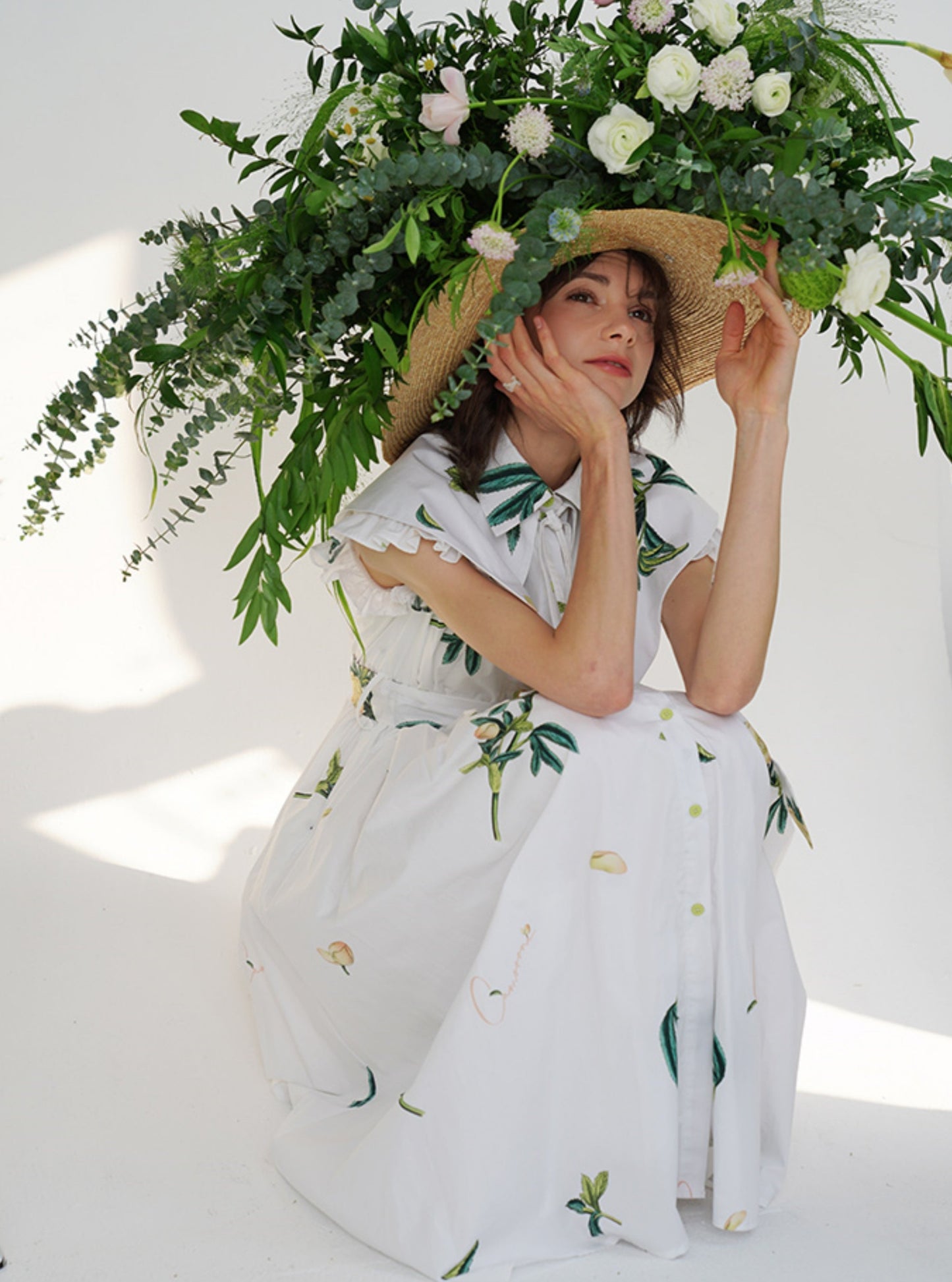 Vintage Chic Botanical Court Dress Set