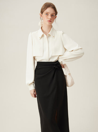 Trench Style Design Formal Occasion Shirt