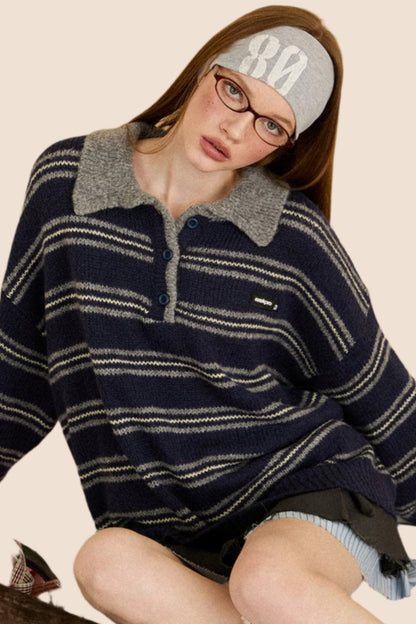 Versatile Striped Knitwear