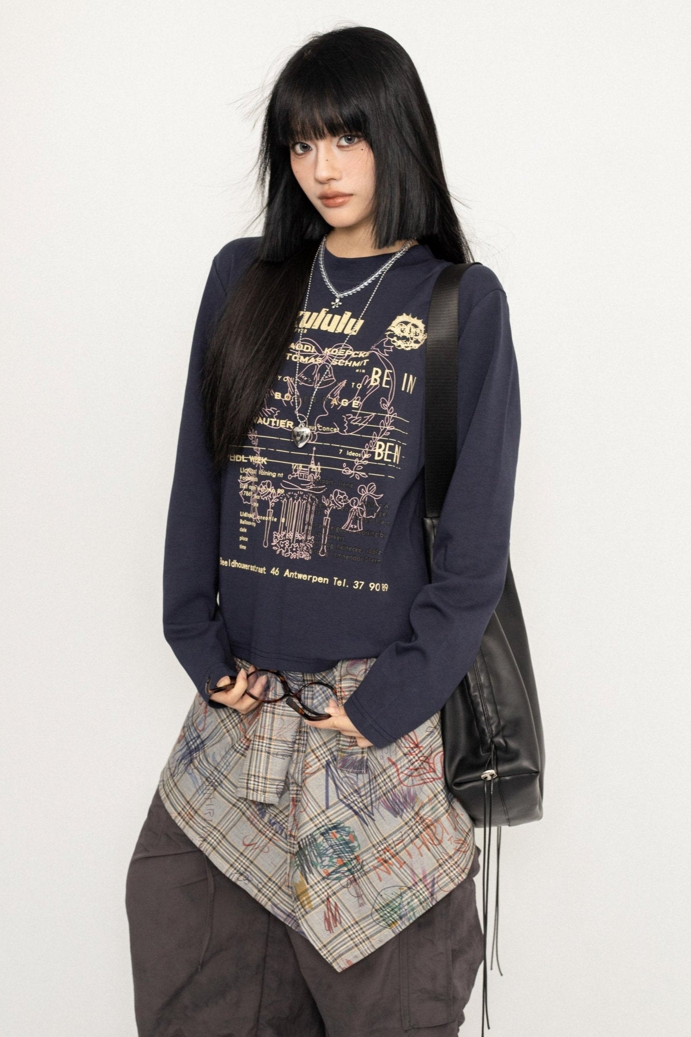 Letter Print Long Sleeve T-Shirt