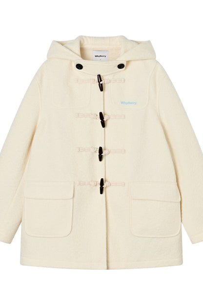 Puff Academy Hooded Tweed Coat