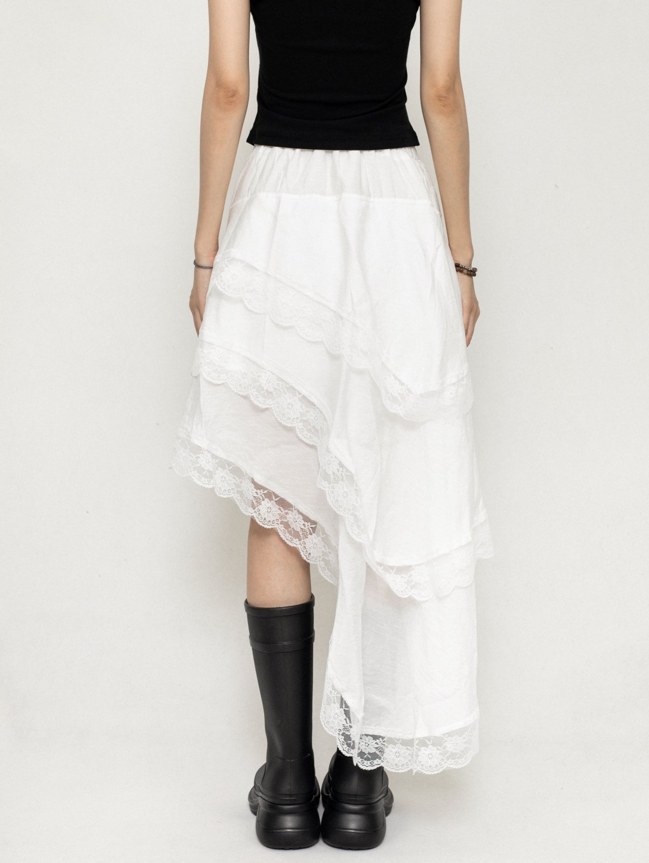 Babes Irregular Elasticated Waist Skirt