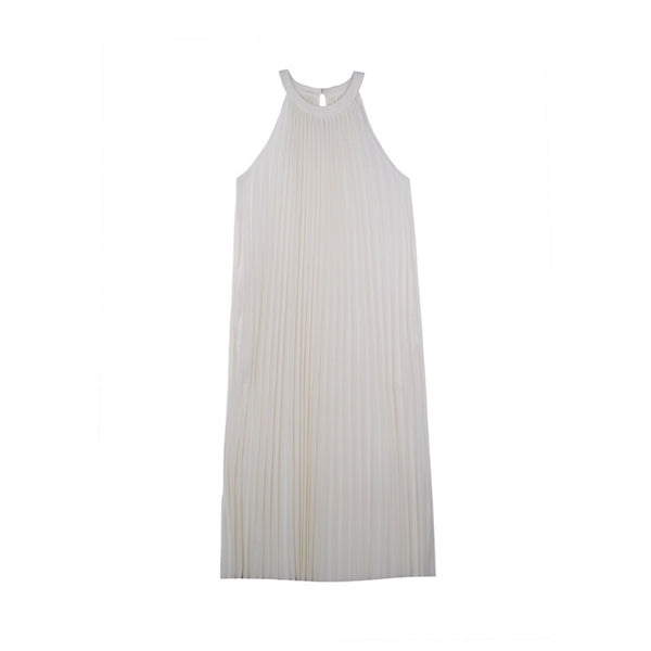 Elegant Pleated Gown Dress