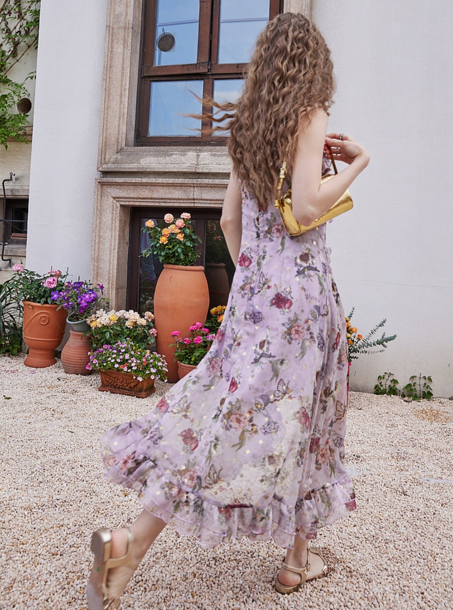 Gentle Wind Floral Slip Dress