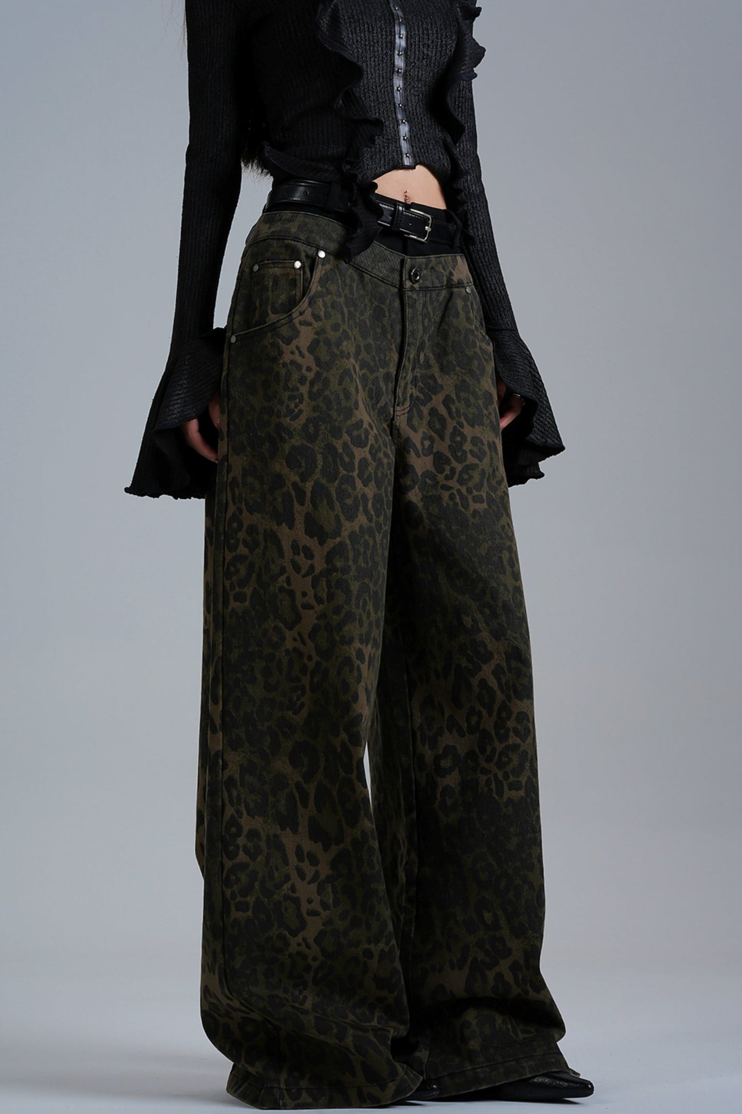 American Low Rise Wide Leg Pants