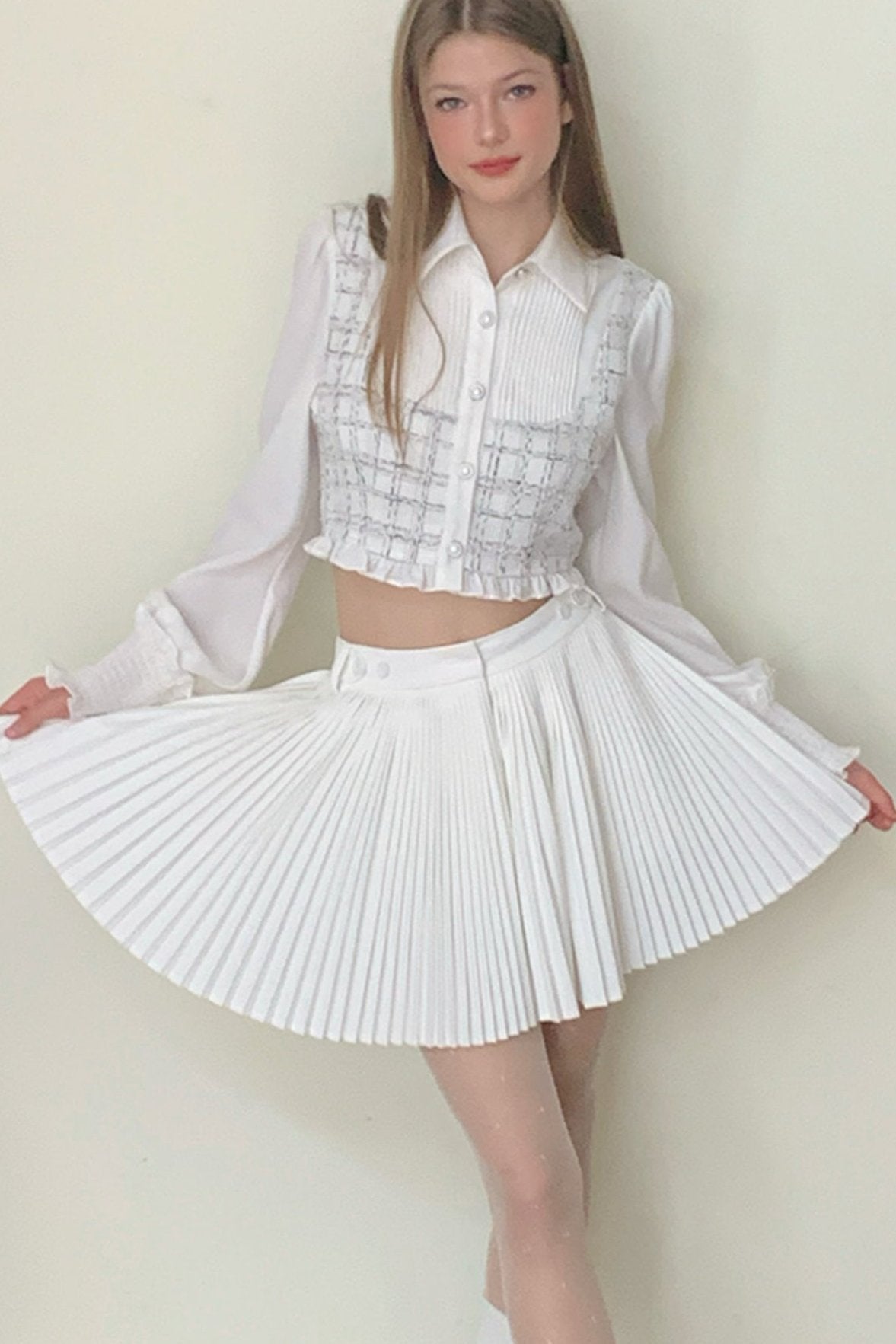 Accordion Pleated Skirt