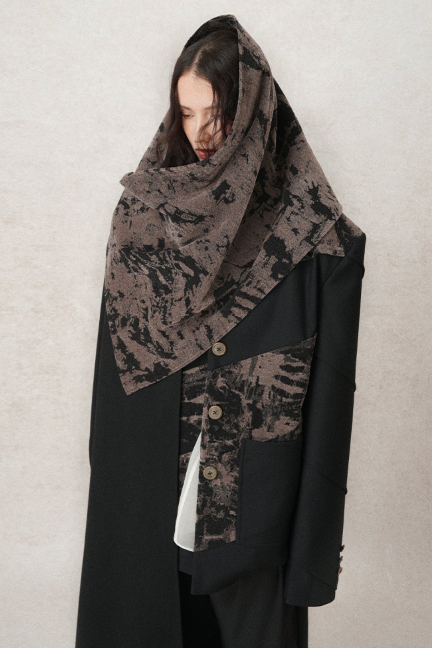 Loose Fit Structured Velvet Jacket