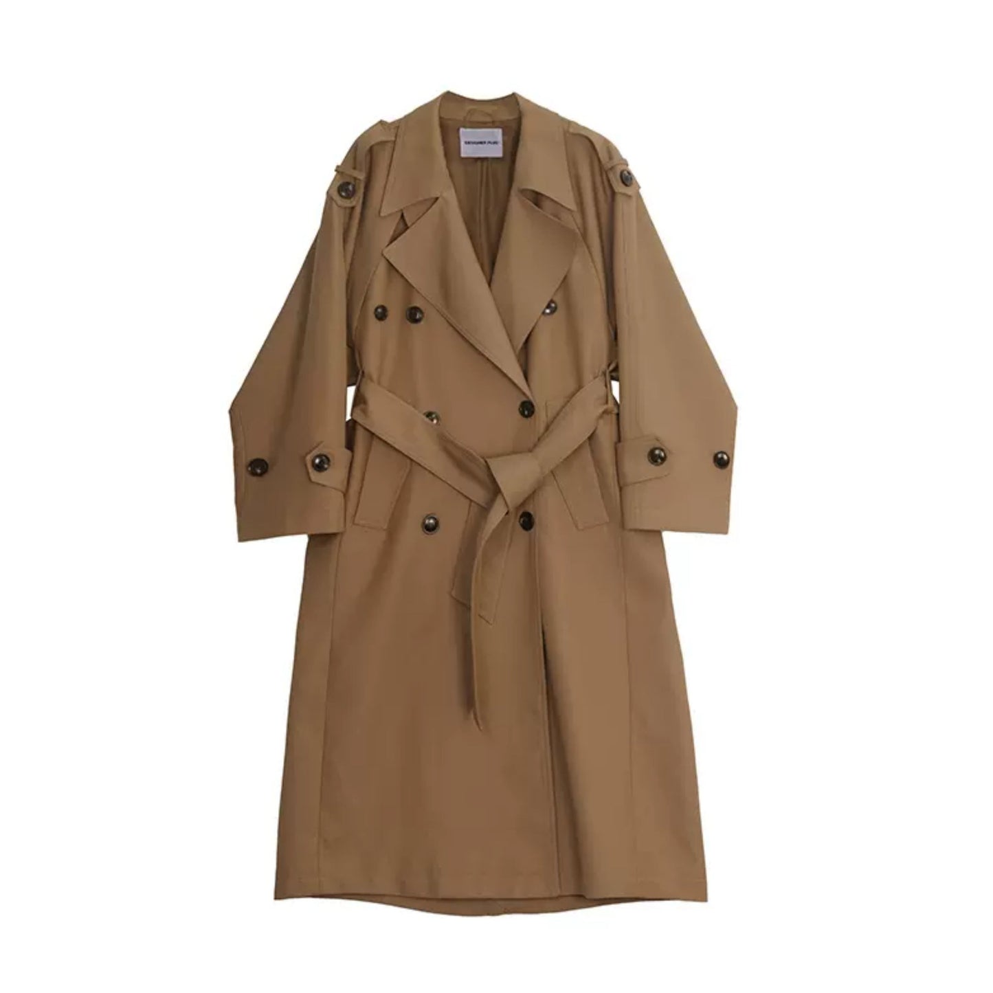 Temperament long loose over-the-knee coat