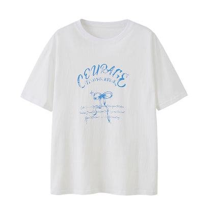 Vintage Bow Print Tee