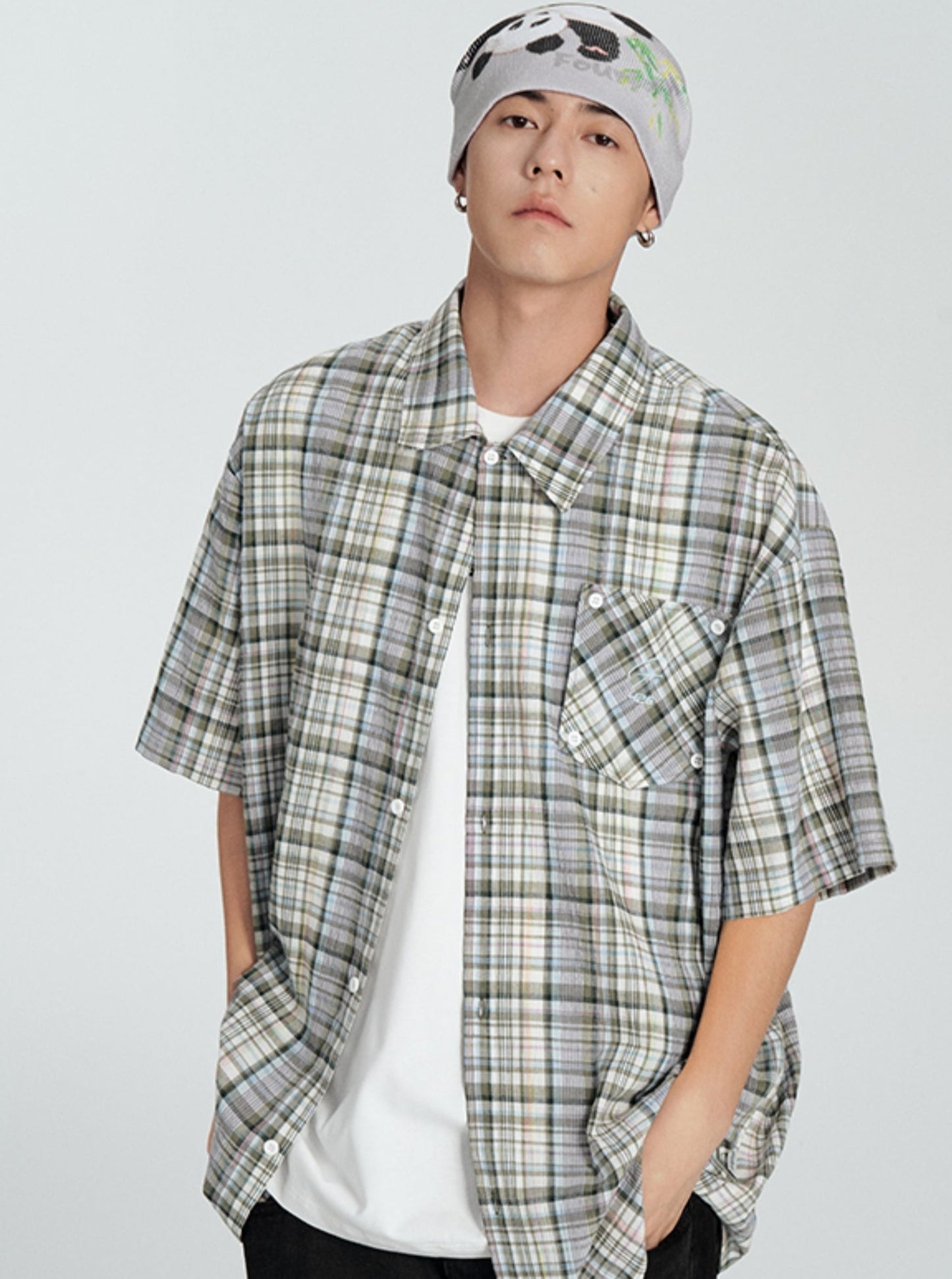 Hip-Hop-Hemd mit abnehmbarer Tasche