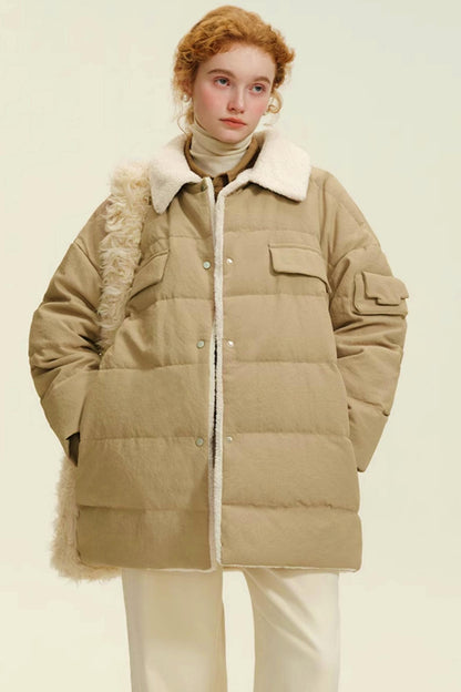 Panelled Winter Down Jacket