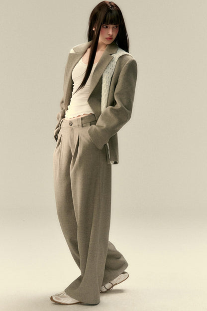 Elegant Wool Dress Trousers