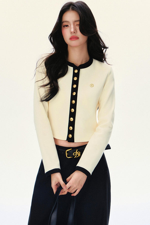 Luxury Short Knit Cardigan Set-Up