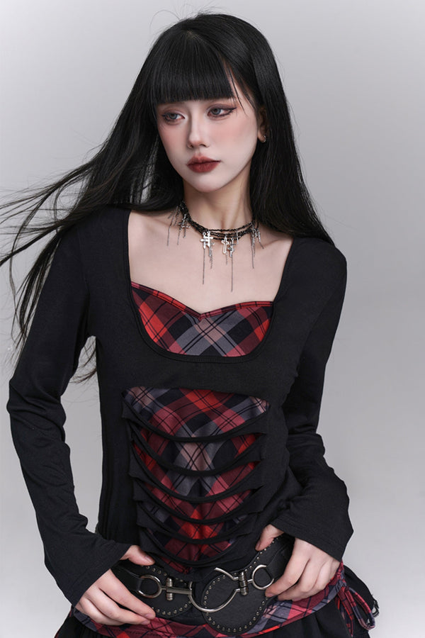 Subculture Style Long Sleeve Top