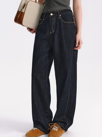 Navy Natural Sickle Pants