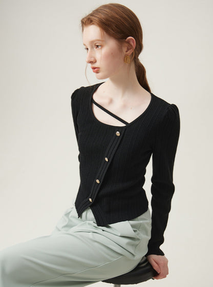 French Elegance Knitwear Top