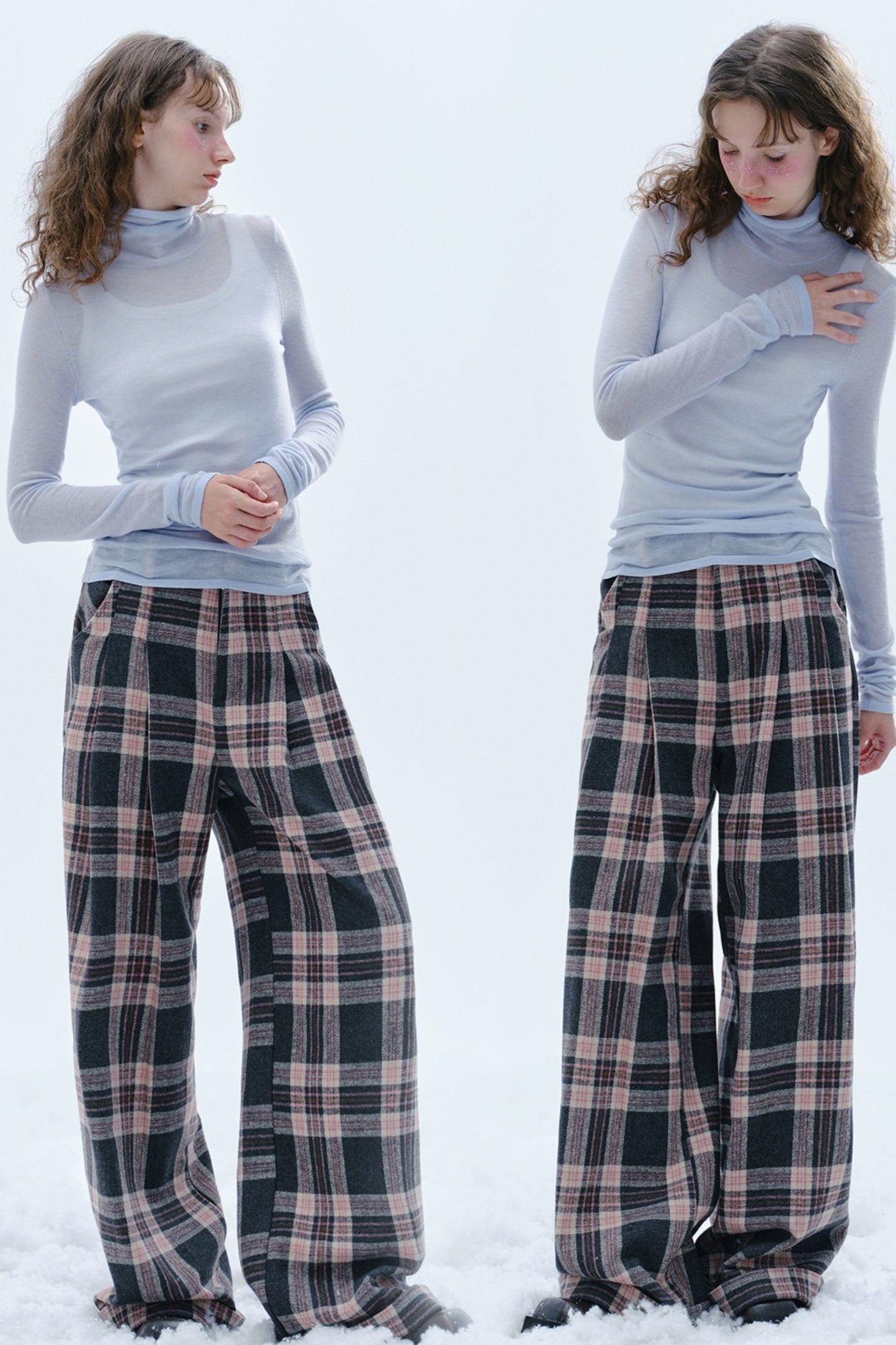 Vintage Tweed Plaid Pants