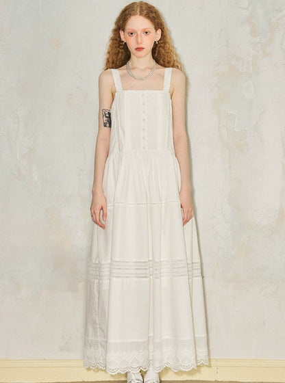 Goddess Lace Panel Slip Dress