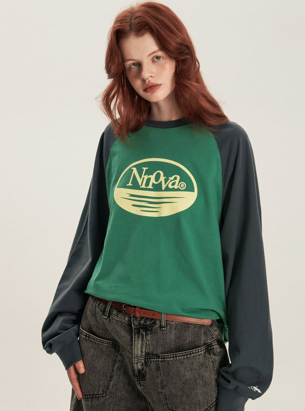 Long sleeves couple crewneck T-shirt