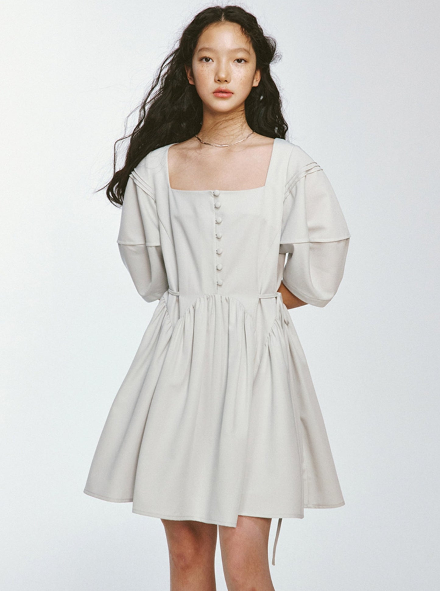 Lazy Thin Moonlight Puff Dress