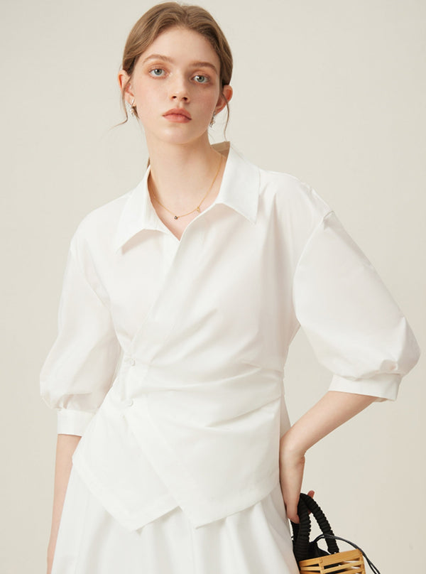 Asymmetrical Waist Design Top