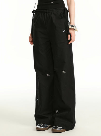 Vintage Fun High Waist Bow Pants