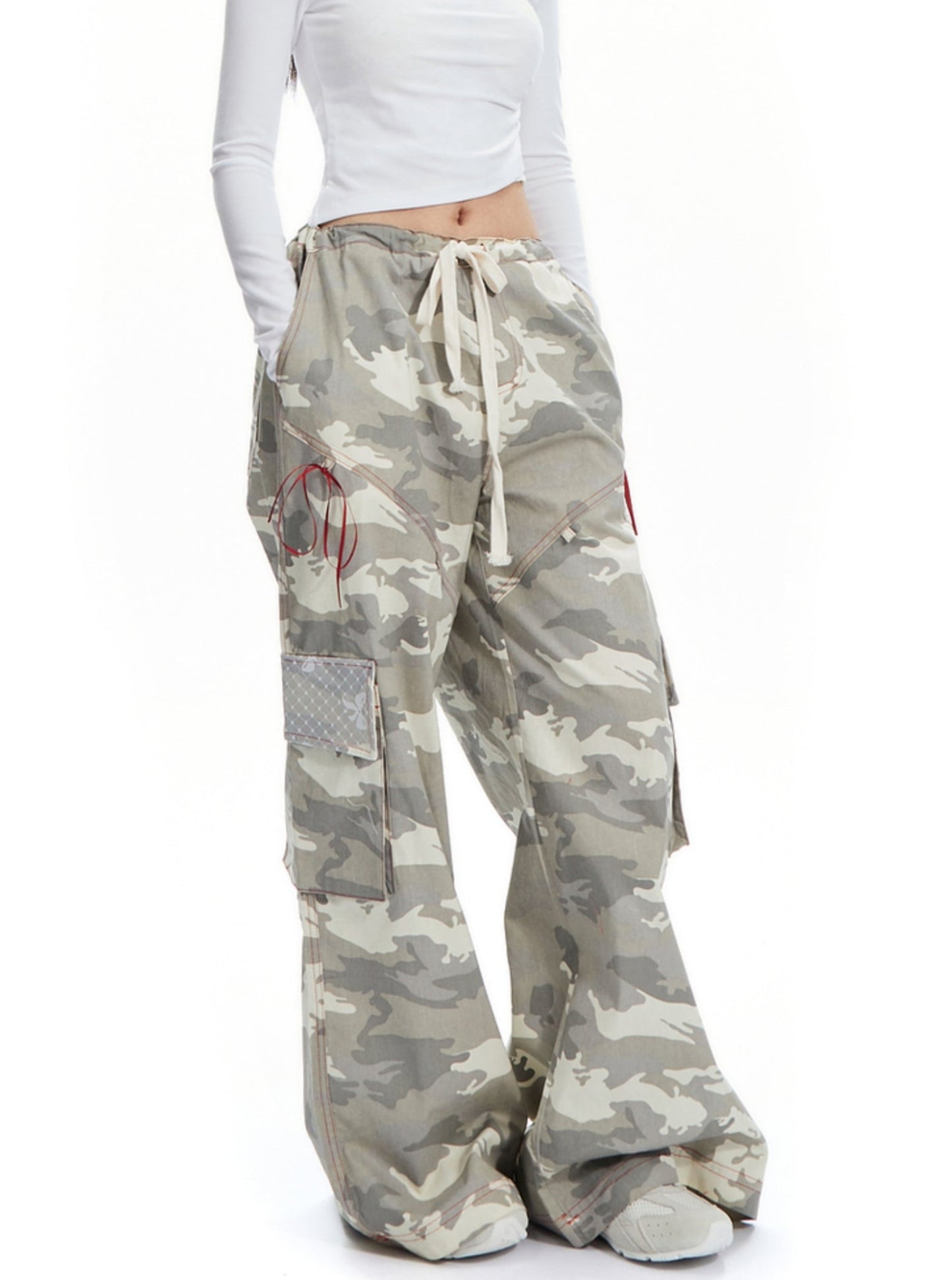 American Vintage Print Cargo Pants