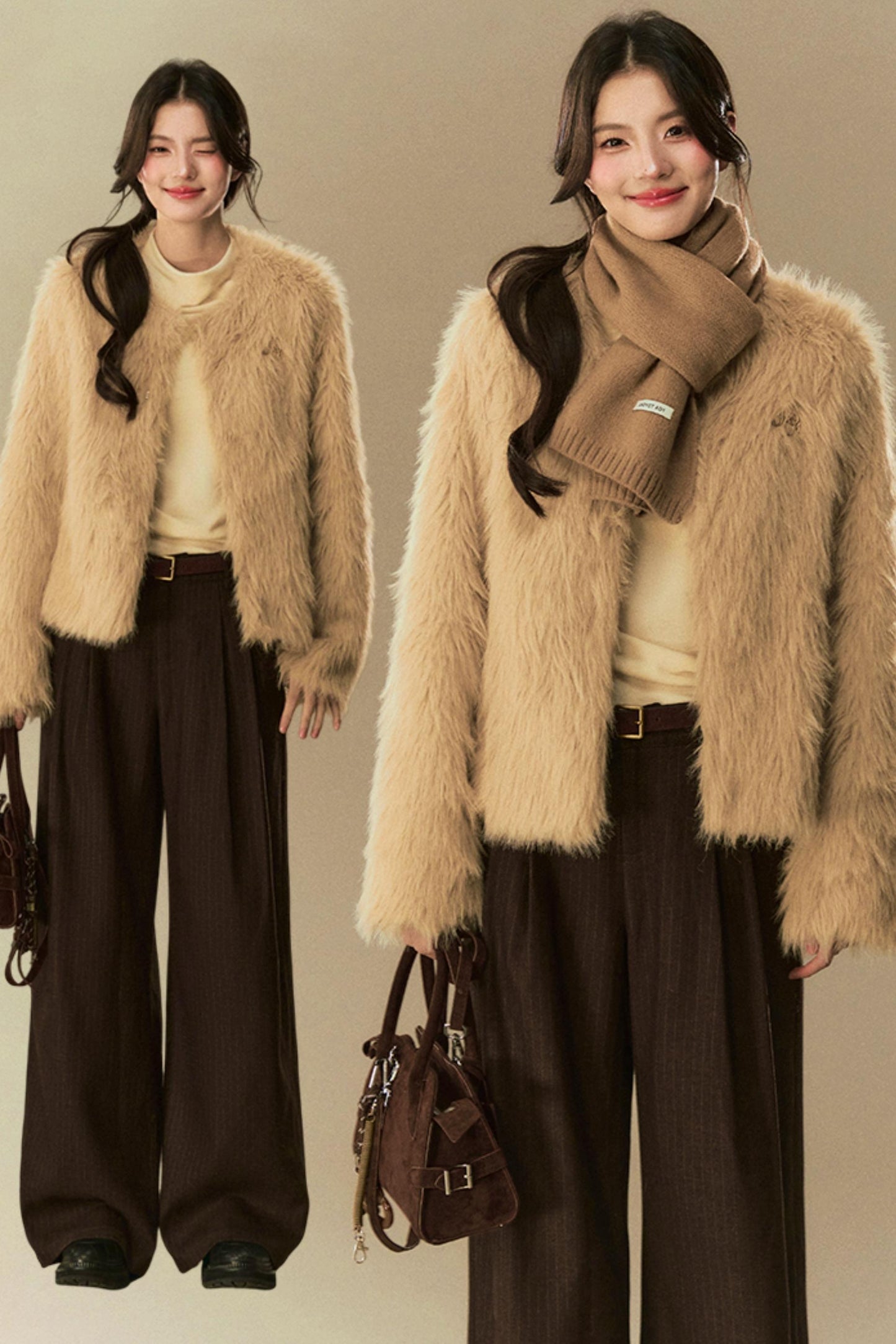 Loose Eco Fur Winter Coat