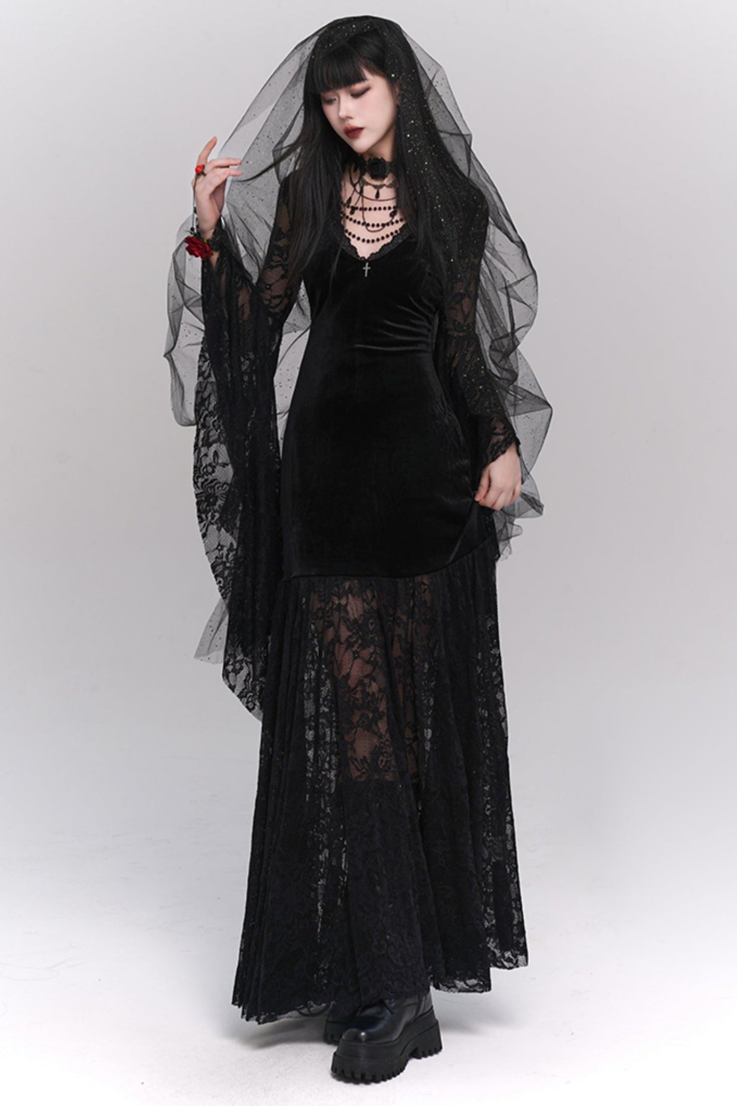 Dark Girl Gothic Halloween Dress