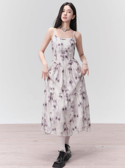 Rain Smudge Rose Dress