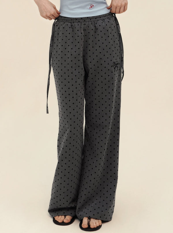 Striped Wide Leg Casual Pants