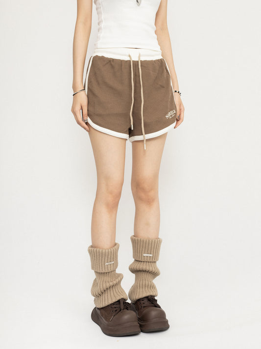 High-Waisted Loose Sports Shorts