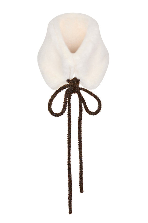 카라멜 카우슨 콘트라스트 자켓 