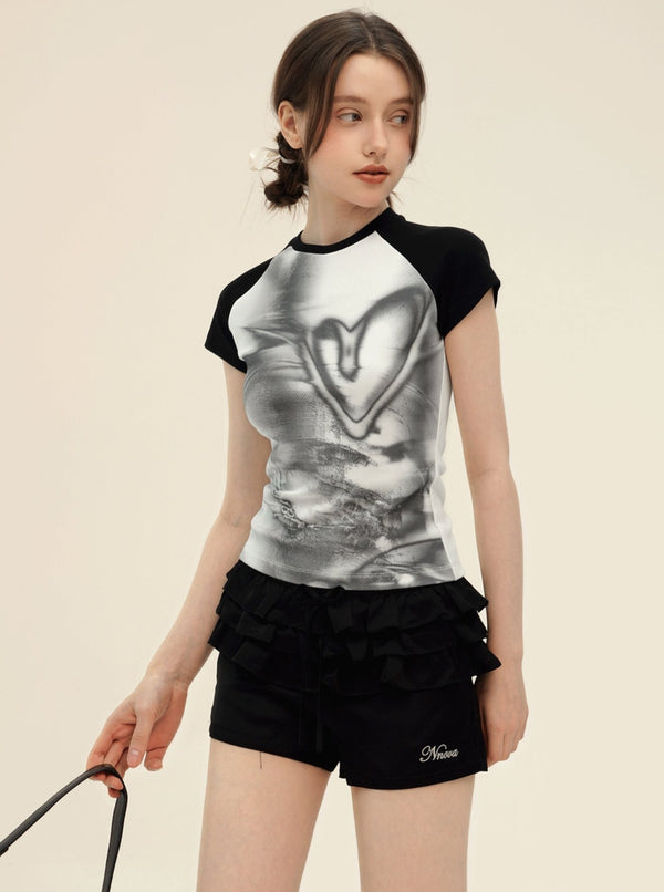 Ballet Style Ruffle Cake Shorts Set-Up