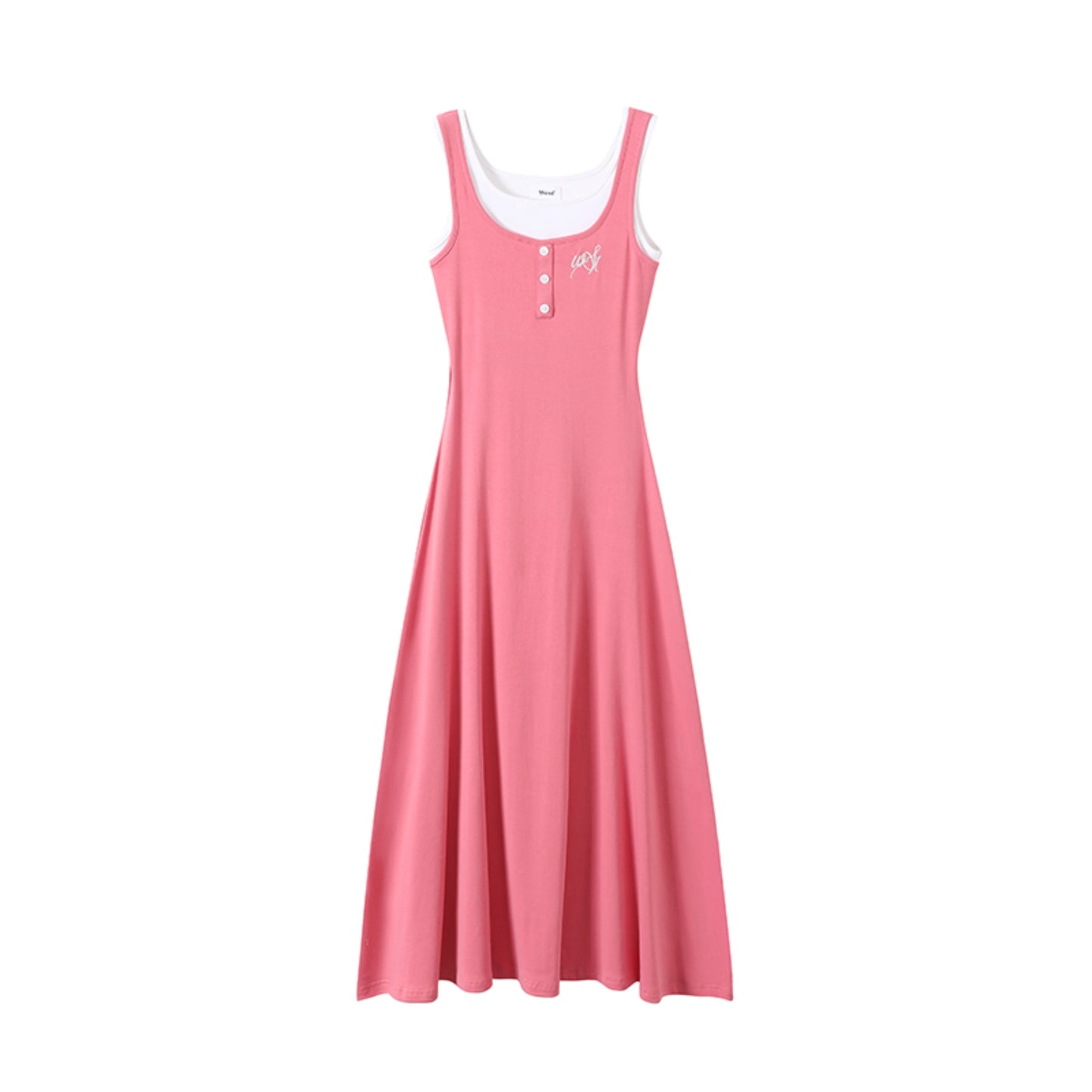 Summer Halter Maxi Dress With Shirt Set-Up