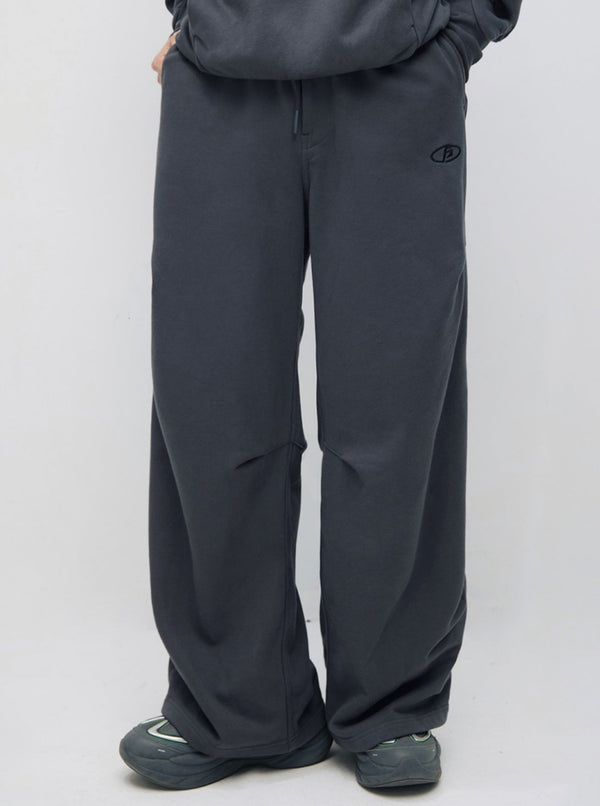 Embroidered Logo Athleisure Hoodie Set-Up