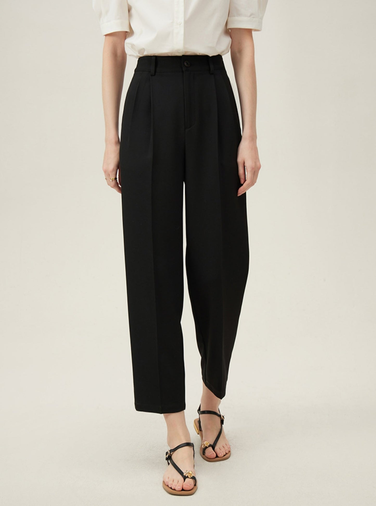 High Waist Suit Loose Slim Tapered Pants