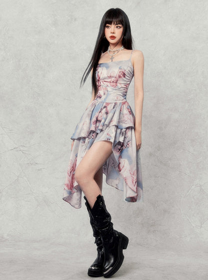 Dreamy Irregular Oil Paint Dress