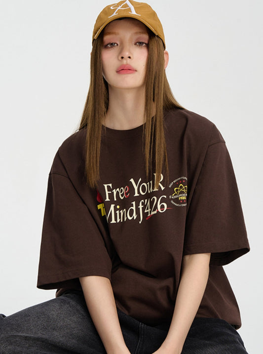 Loose Fit Slogan T-Shirt