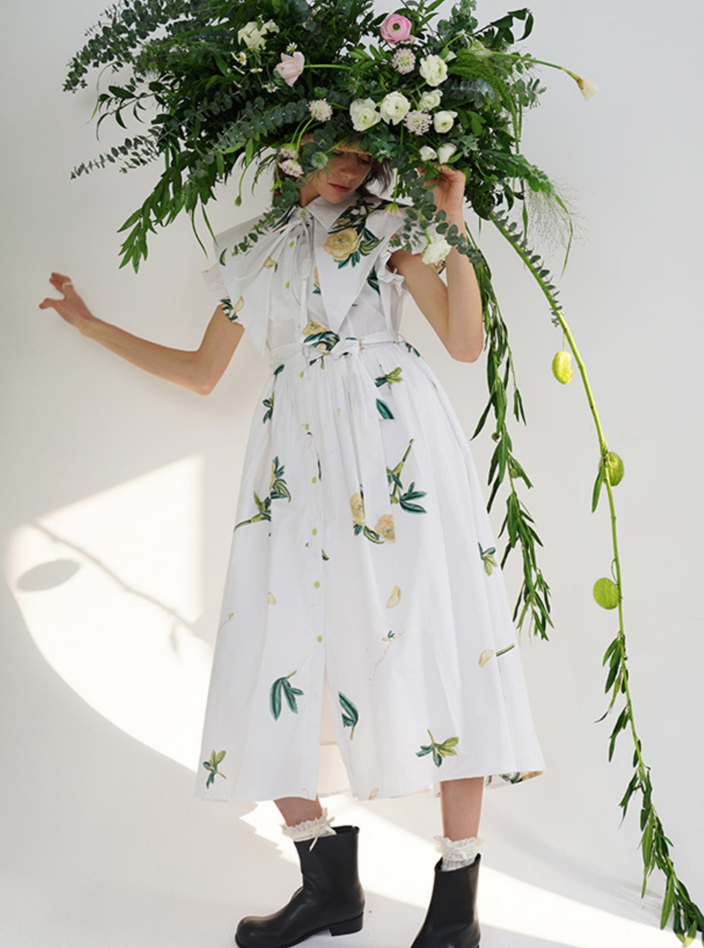 Vintage Chic Botanical Court Dress Set