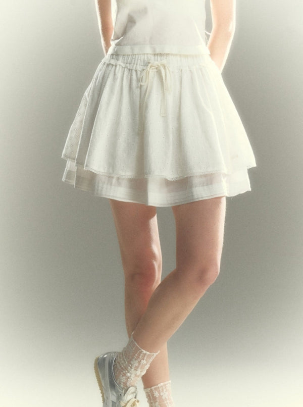 White Ballet Cake Skirt