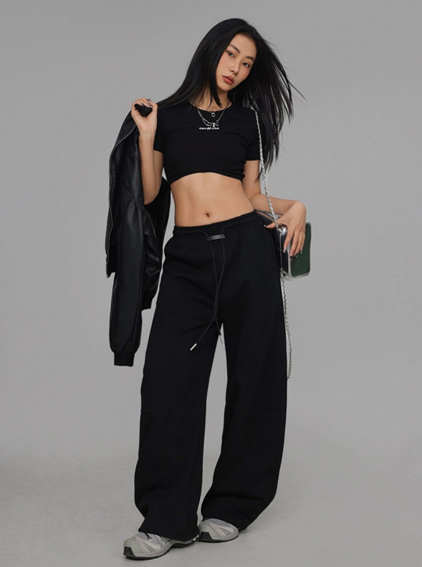 Black Sickle Hip-Hop Pants