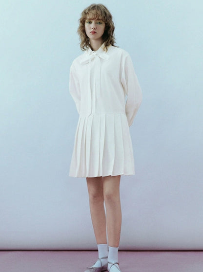 Streamer Plissee Slim H-förmiges Kleid plissiert