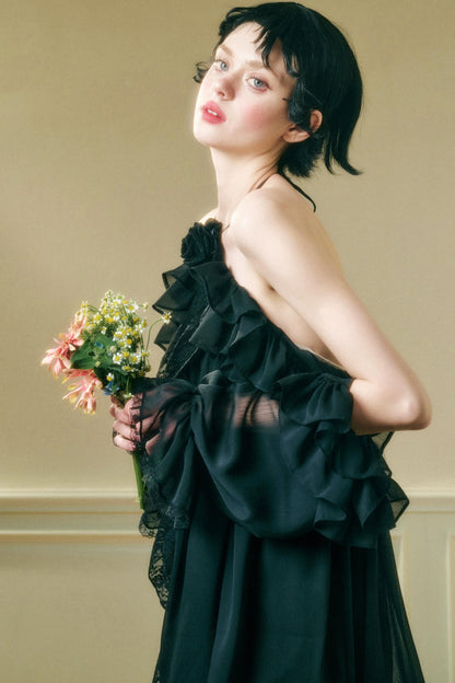 Off-Shoulder Galaxy Party Dress